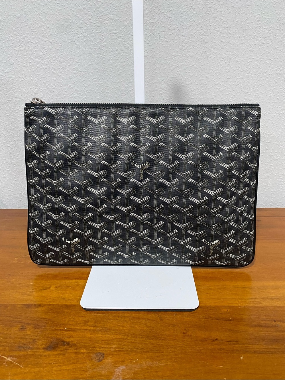 Black Patterned Clutch- Slim Zip Organizer 💐Authenticity Not Guaranteed💐
